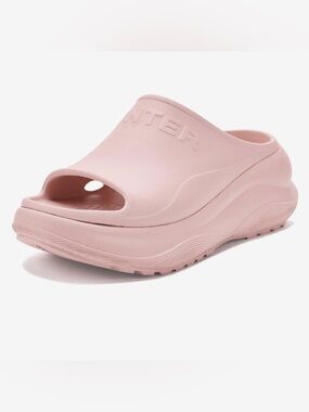 HUNTER Pink Women's Slide Sandals 8